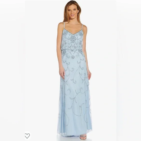green emerald velvet dress Blouson Beaded Maxi in Serenity Blue  A Closet Full of Dresses